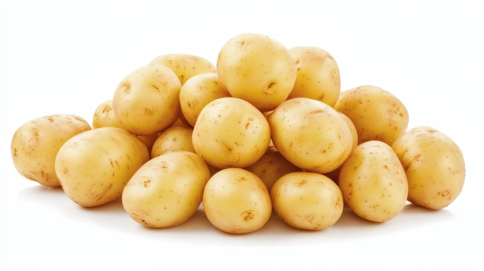 Fresh Baby Potatoes on White Background — free download from Dotvec