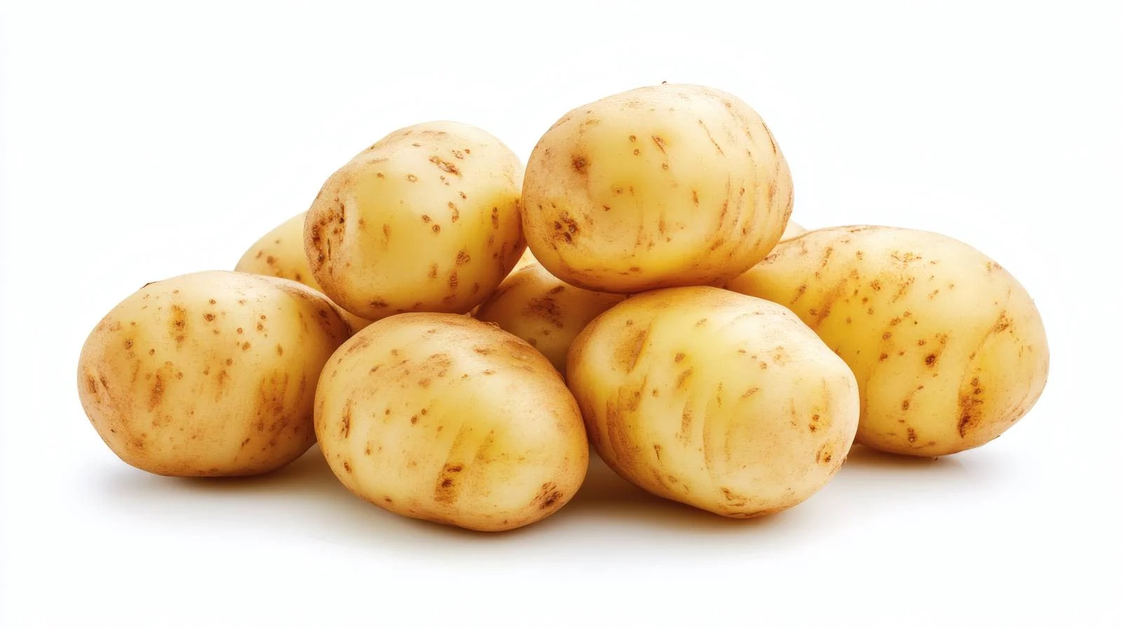 Fresh Baby Potatoes on White Background — free download from Dotvec