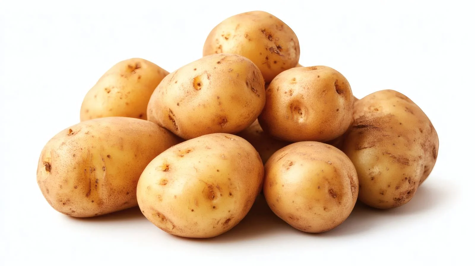 Fresh Baby Potatoes on White Background — free download from Dotvec