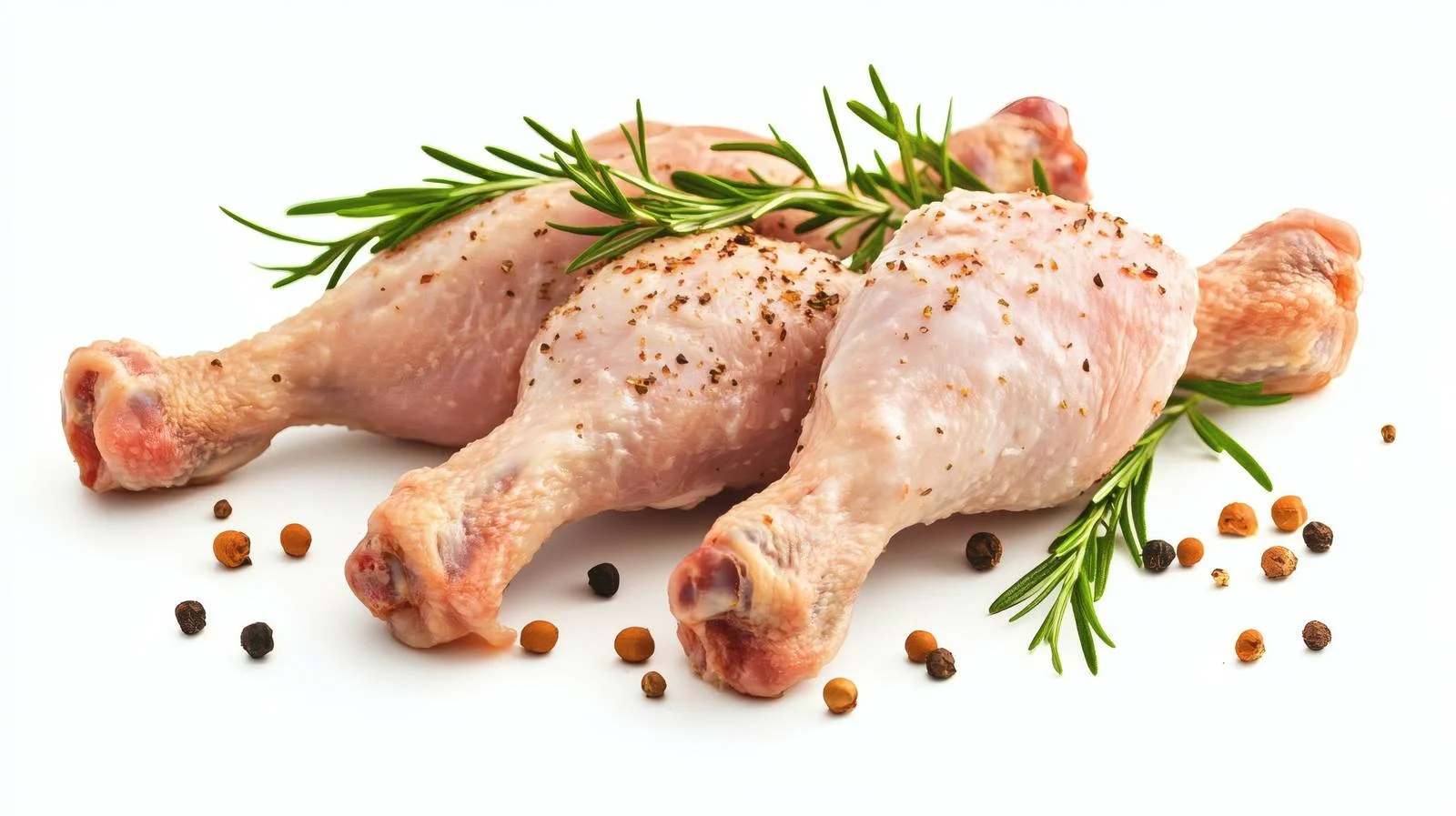 Fresh Chicken Legs on White Background — free download from Dotvec