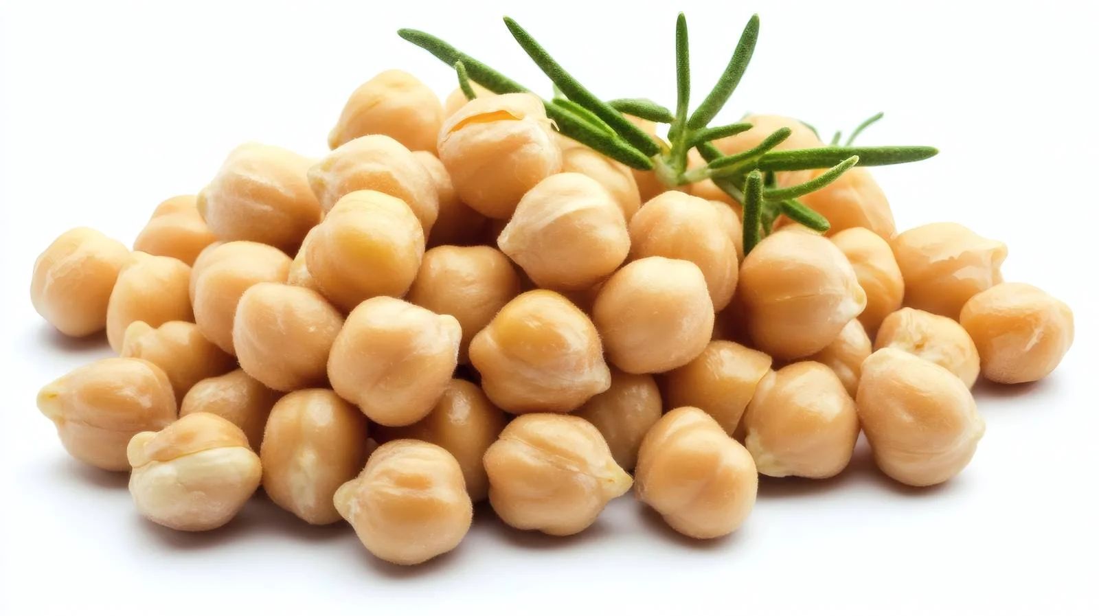 Organic Chickpeas on White Background — free download from Dotvec