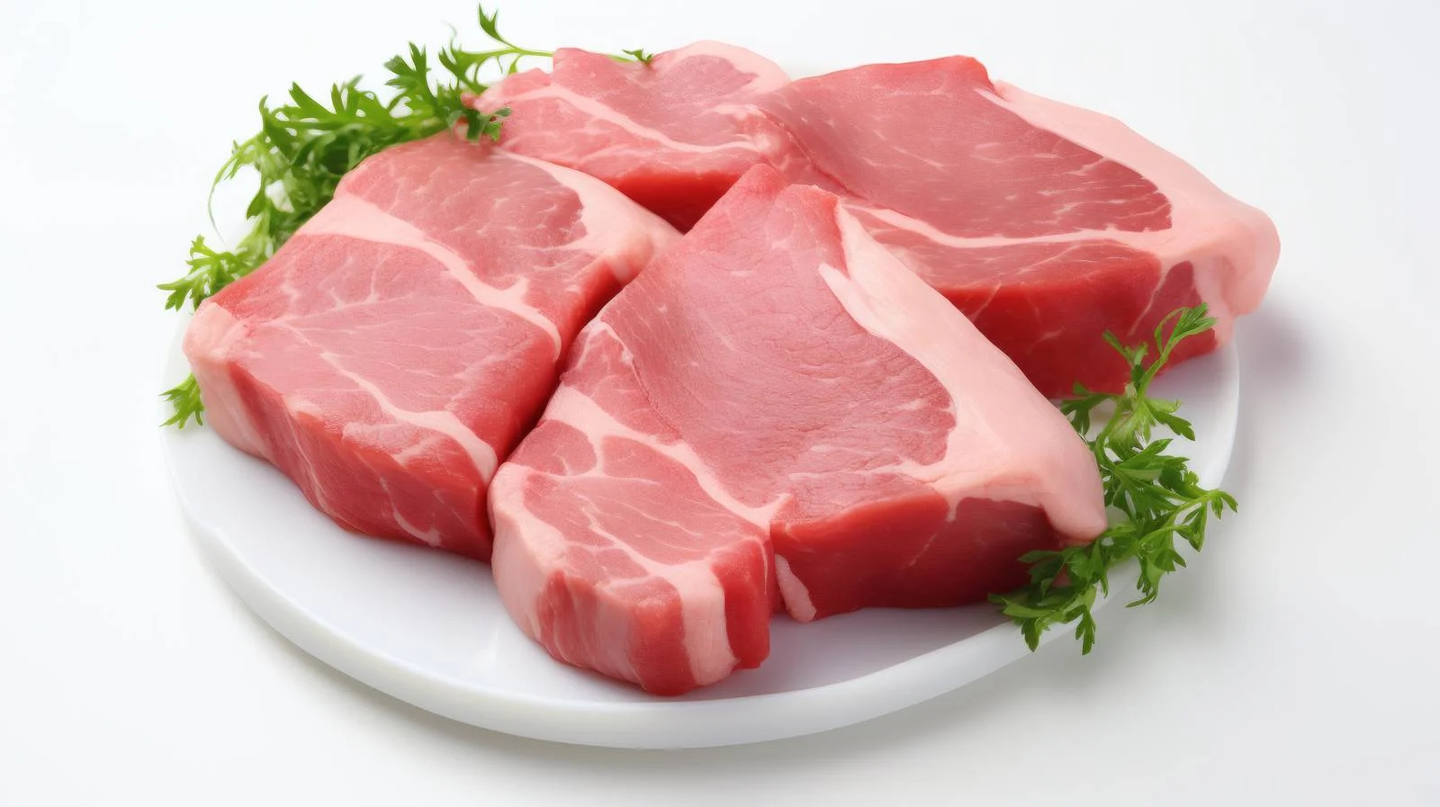 Fresh Pork Meat on White Background — free download from Dotvec