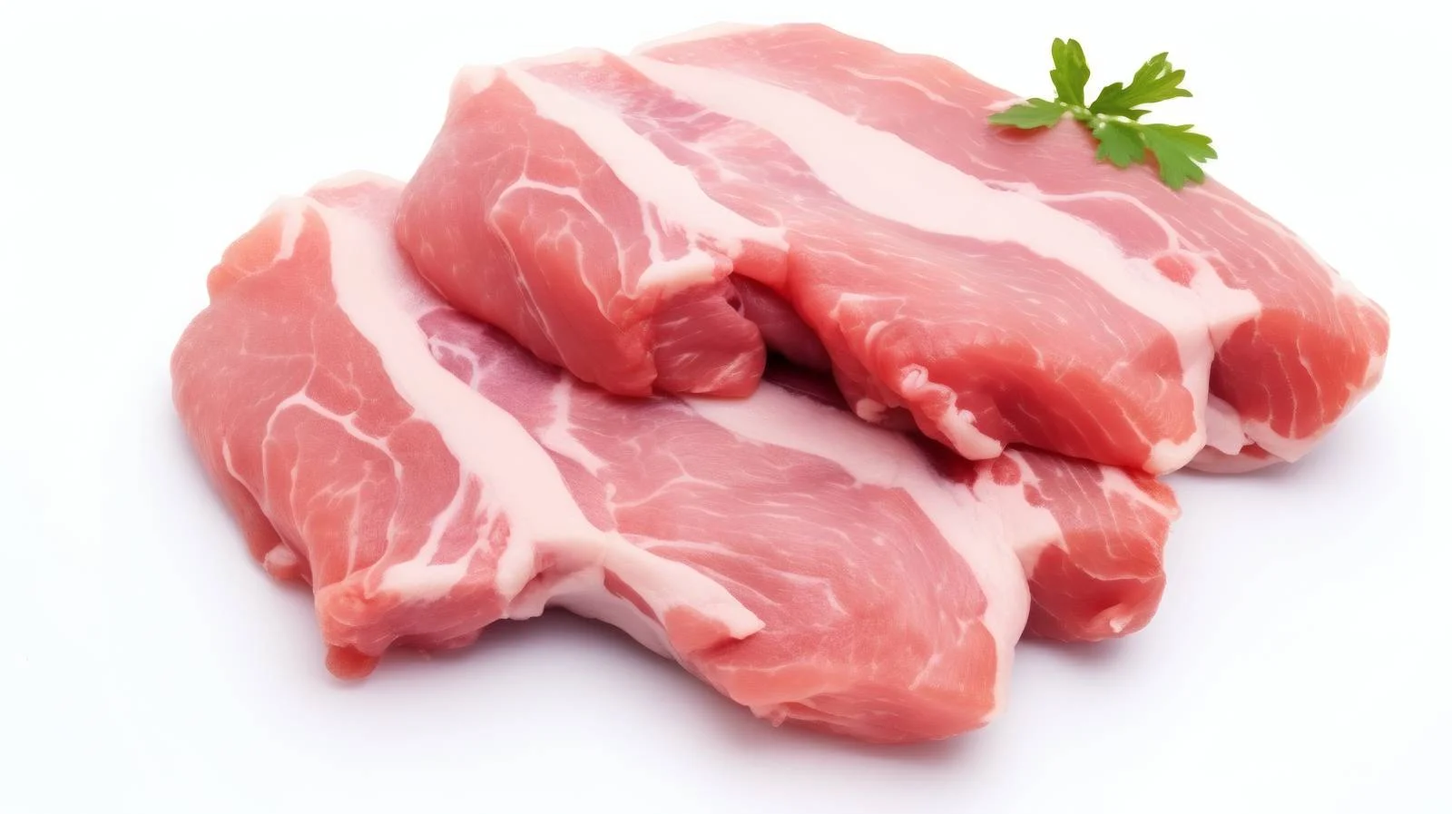 Fresh Pork Meat on White Background — free download from Dotvec