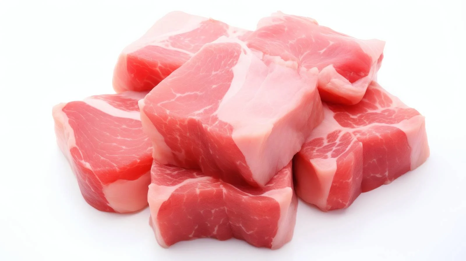 Fresh Pork Meat on White Background — free download from Dotvec