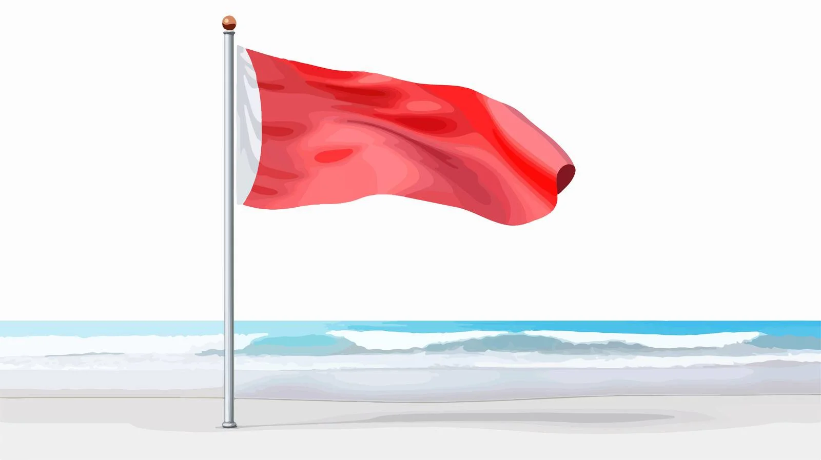 Beach Flag Mockup for Brand Marketing — free download from Dotvec