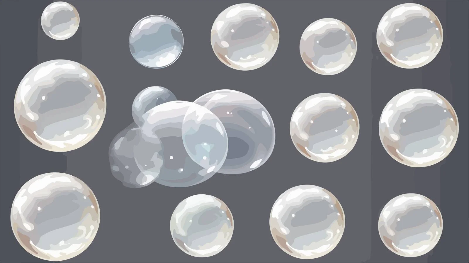 Floating Bubbles Illustration — free download from Dotvec