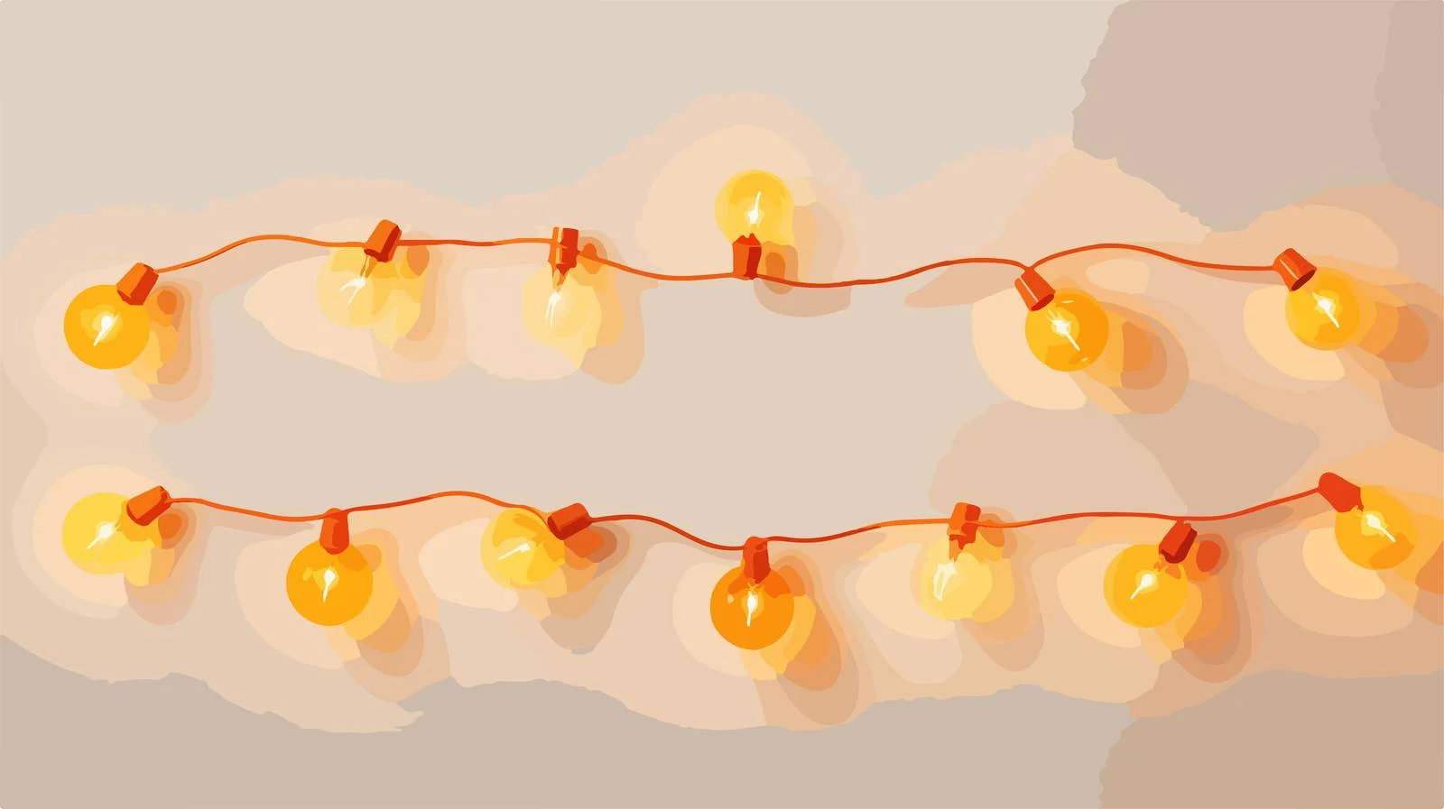 Vibrant Orange Christmas Lights Display — free download from Dotvec