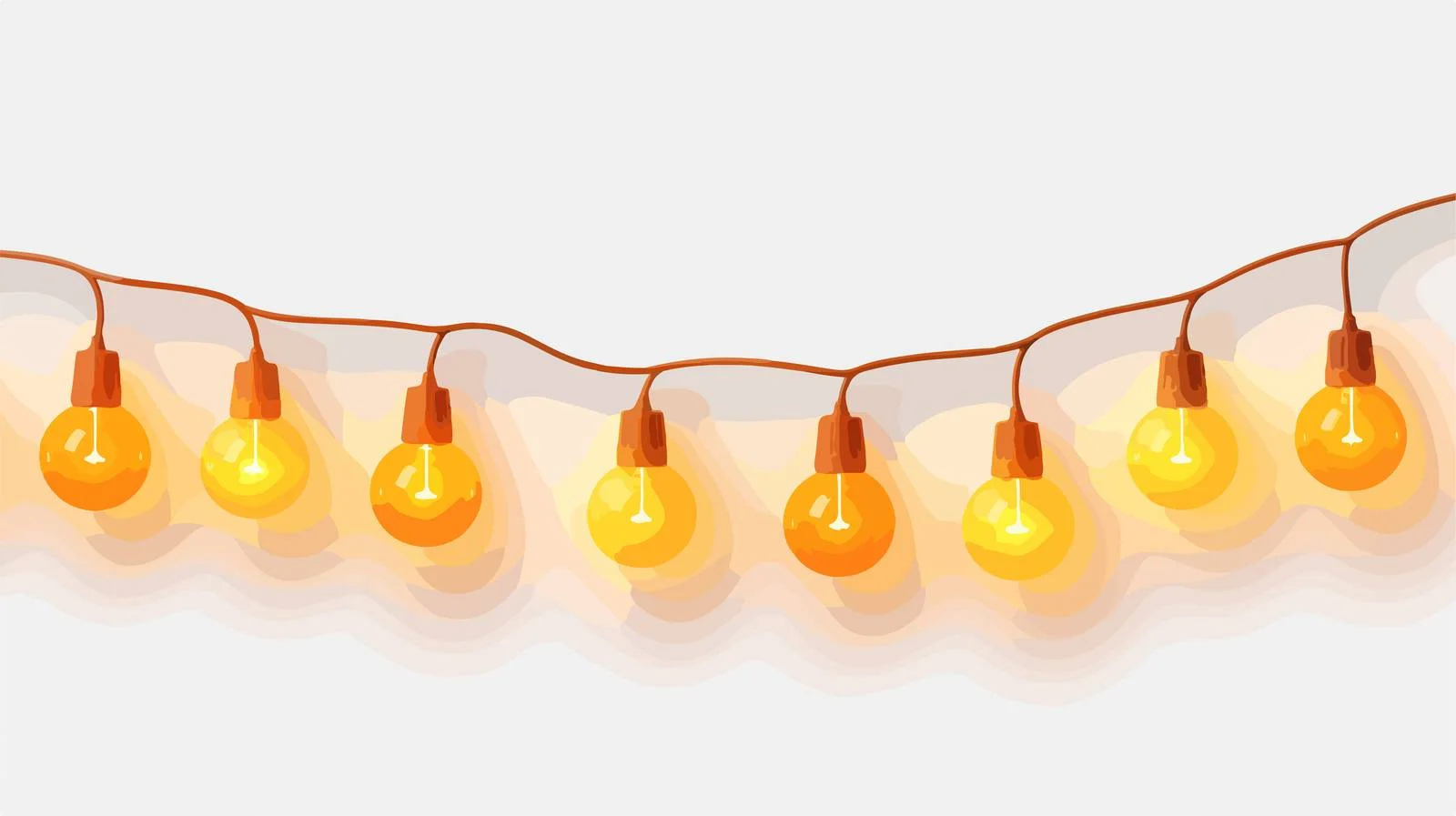 Elegant Orange Christmas Lights Display — free download from Dotvec