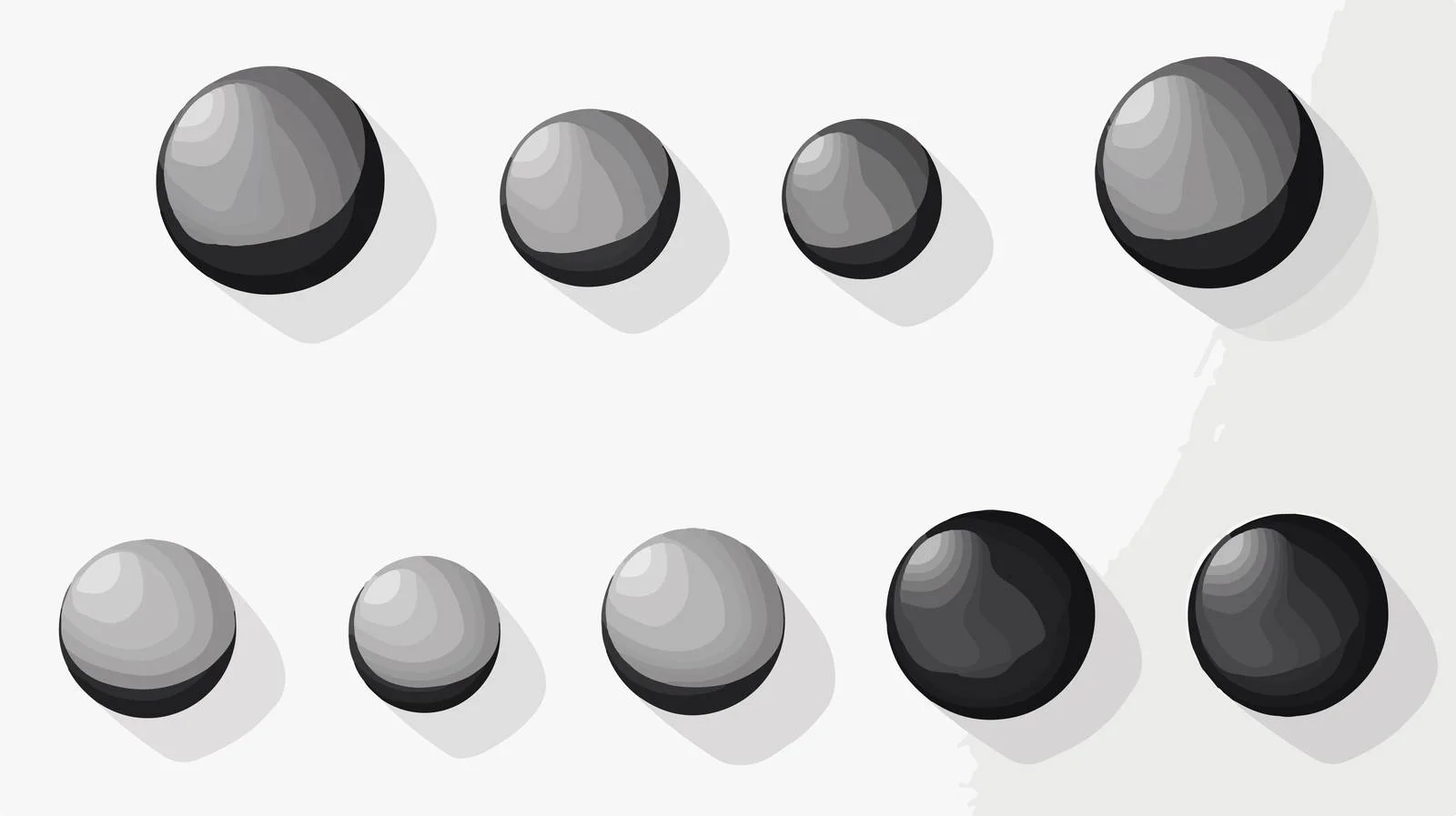 Circular Shadow Effect Vector Set — free download from Dotvec