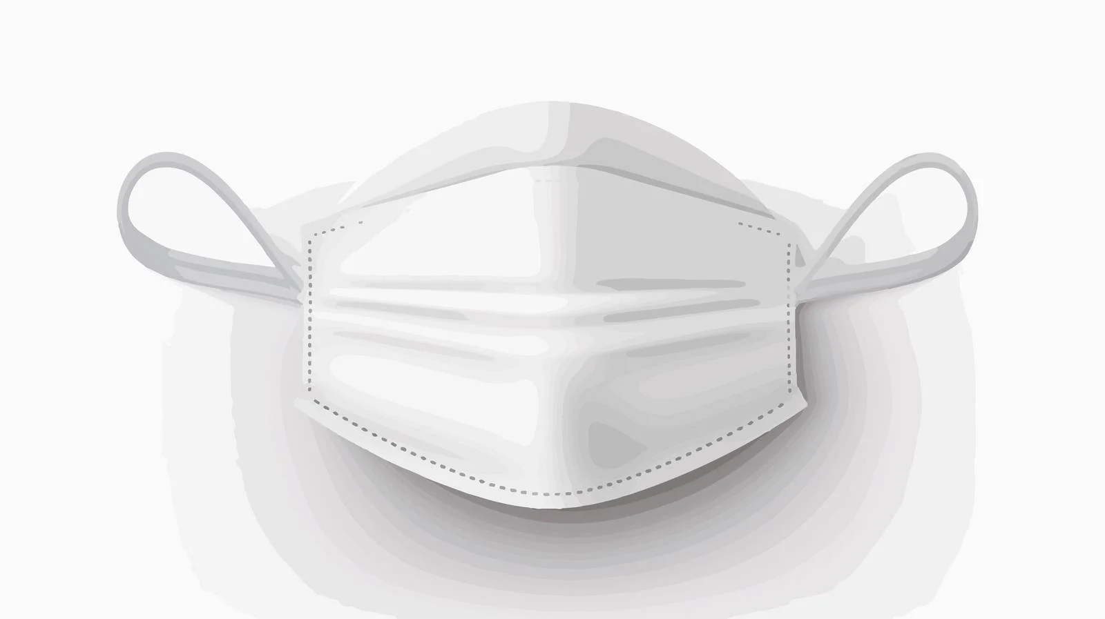 White Medical Mask - Usage Illustration — free download from Dotvec