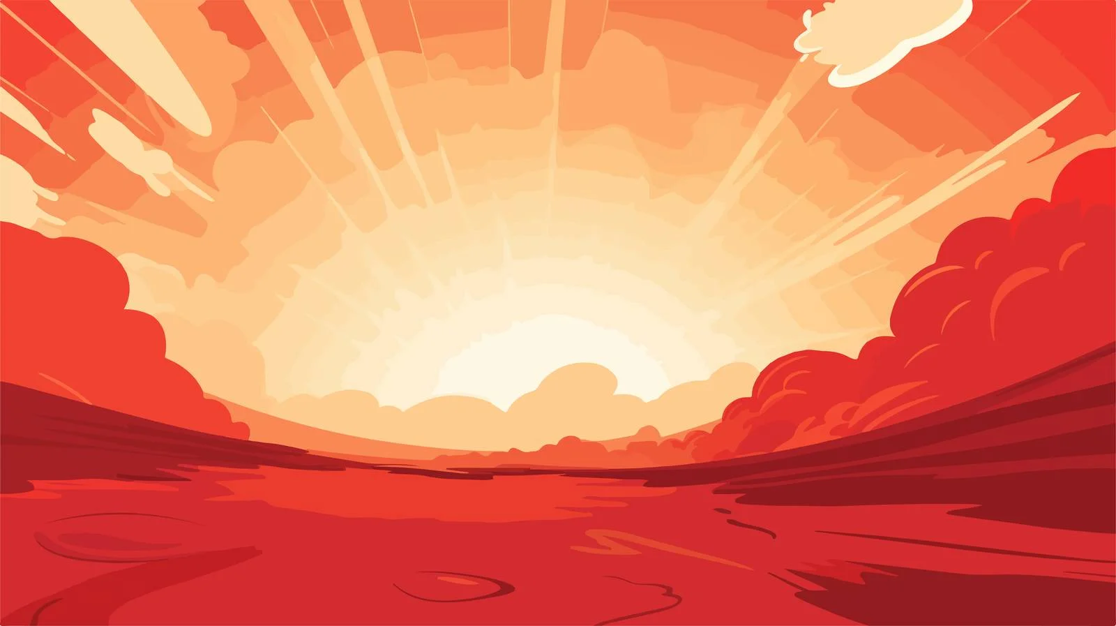Comic Sunlight Background Vector Art — free download from Dotvec
