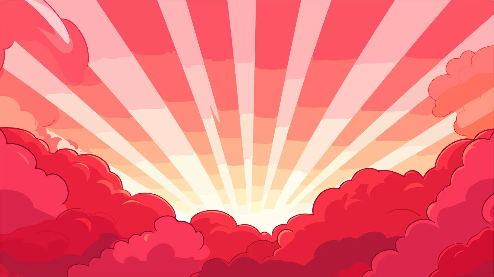 Abstract Cartoon Sunlight Background Vector Art — free download from Dotvec