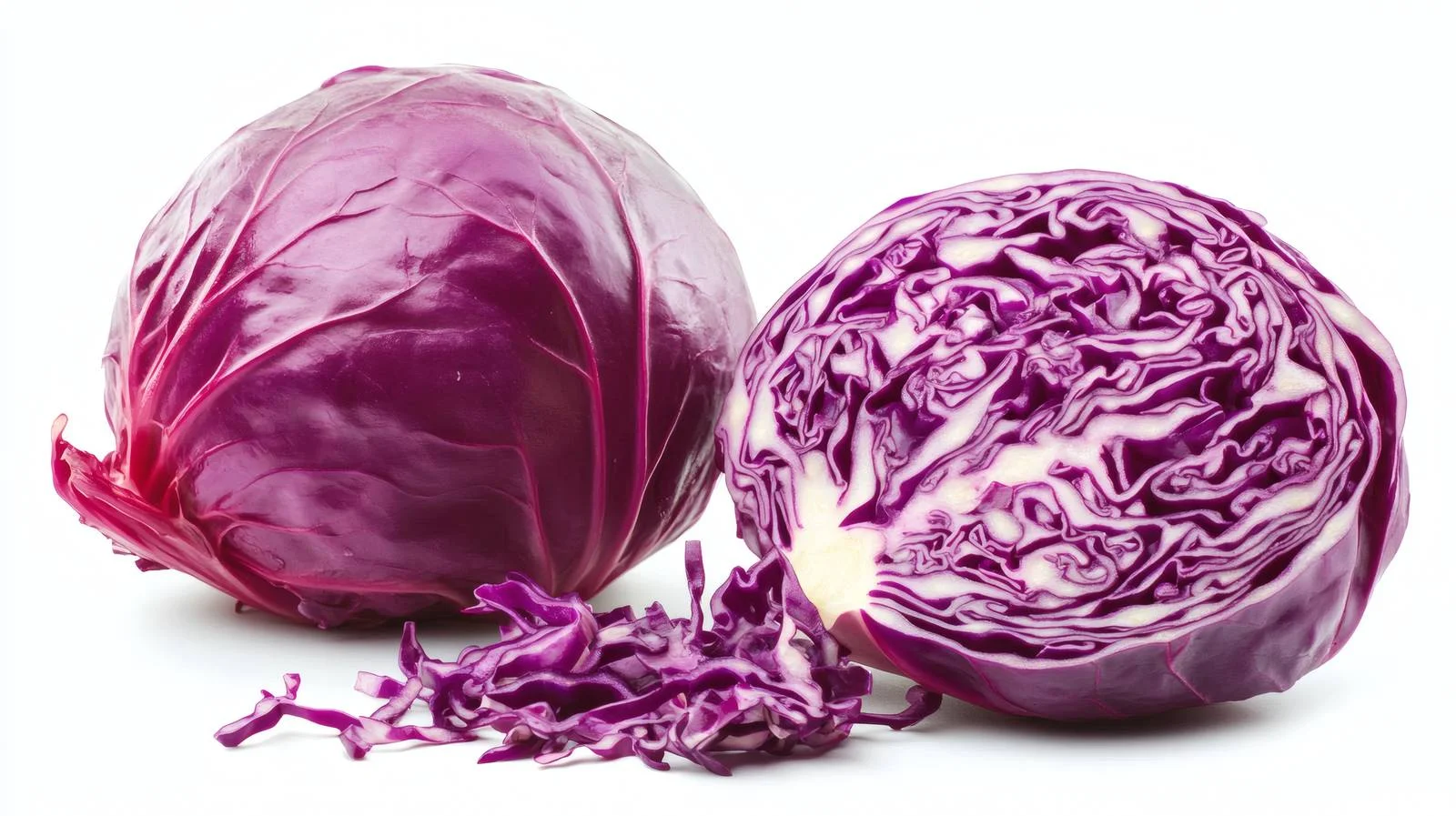 Fresh Red Cabbage Coleslaw on White — free download from Dotvec