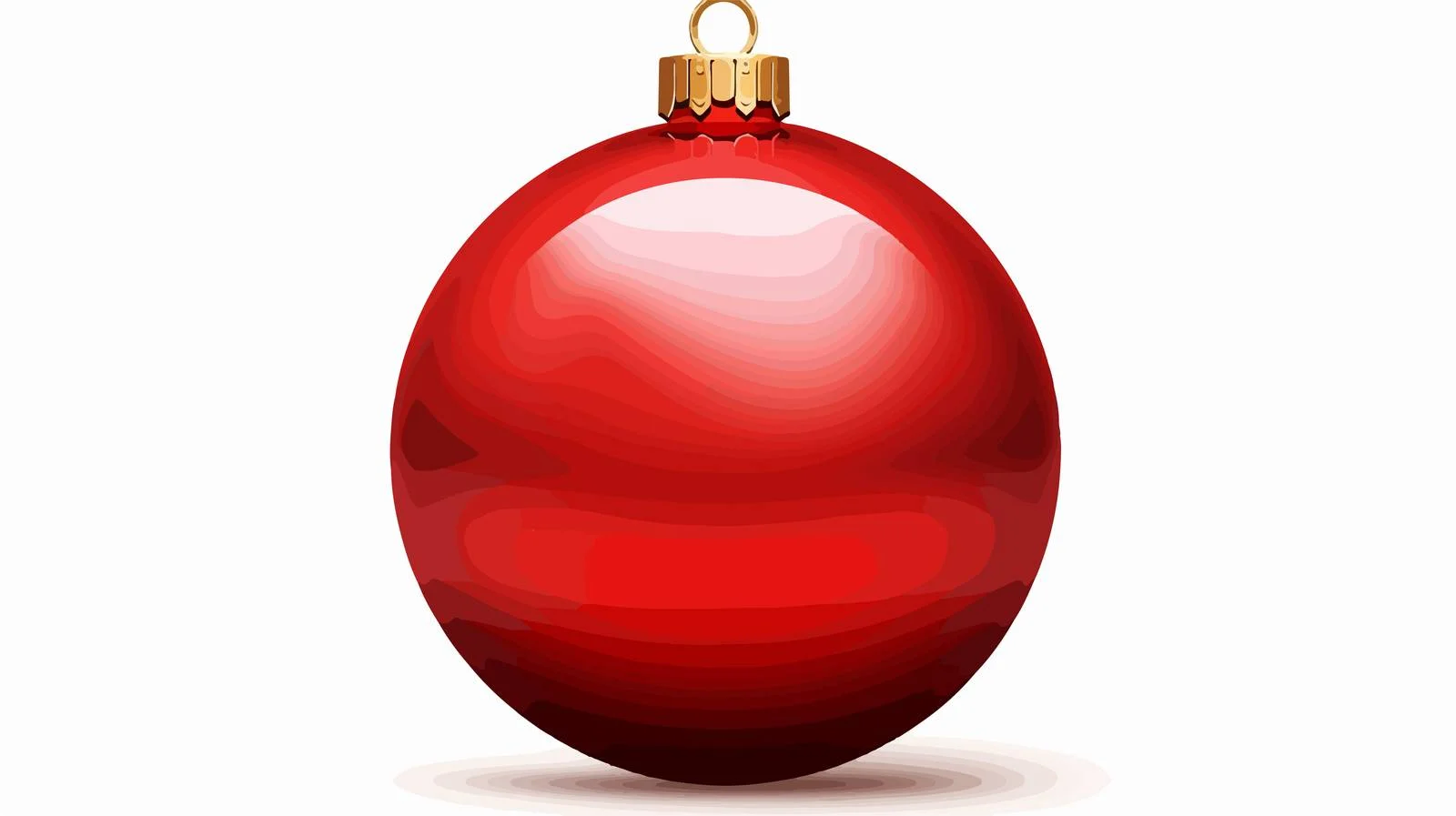 Red Christmas Ball on White Background — free download from Dotvec
