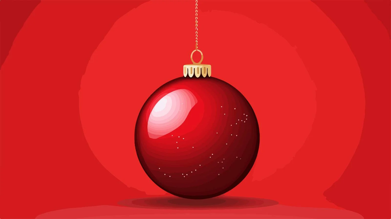 Red Christmas Ball on White Background — free download from Dotvec