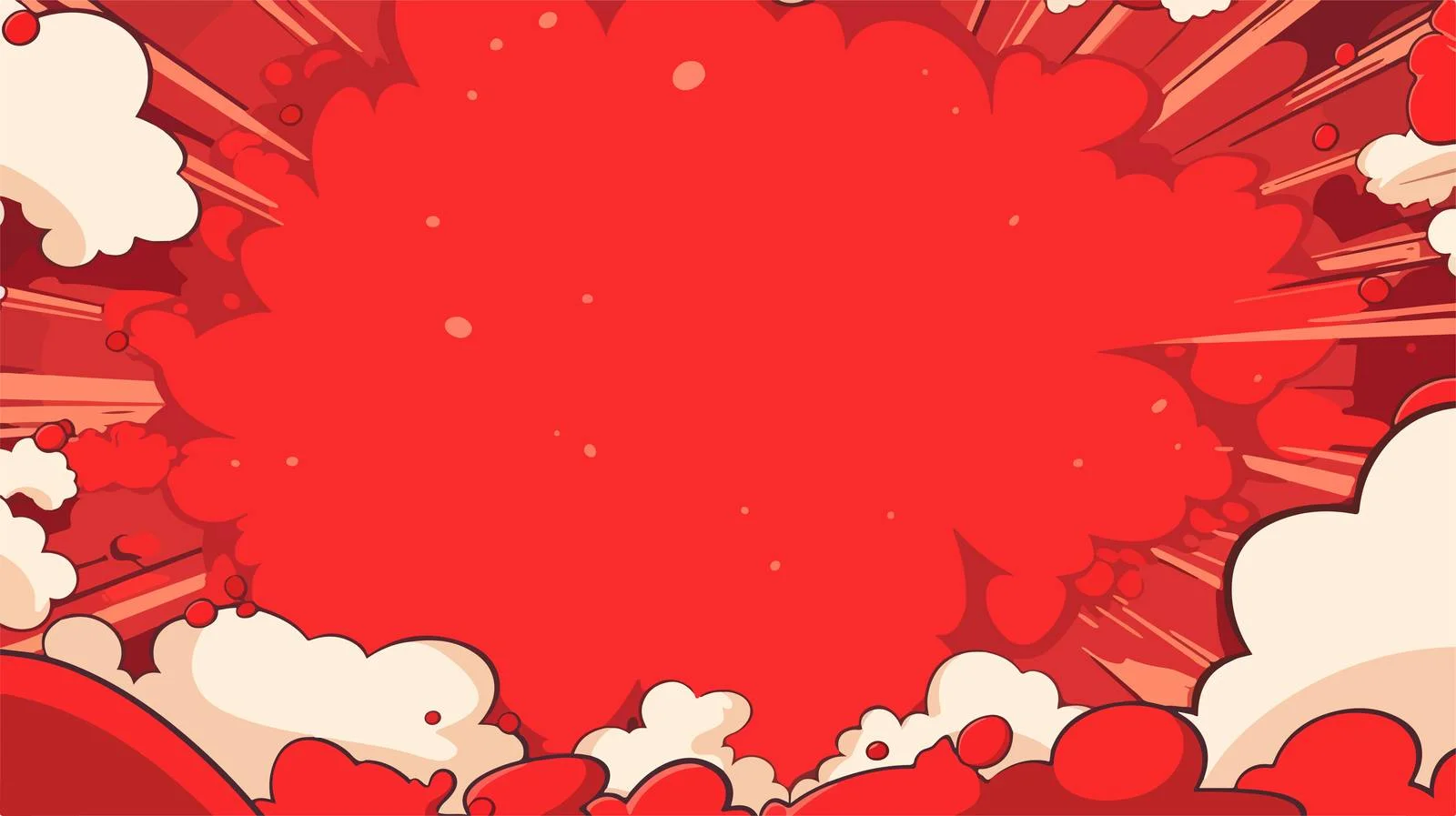 Red Comic Cartoon Vector Illustration Background — free download from Dotvec