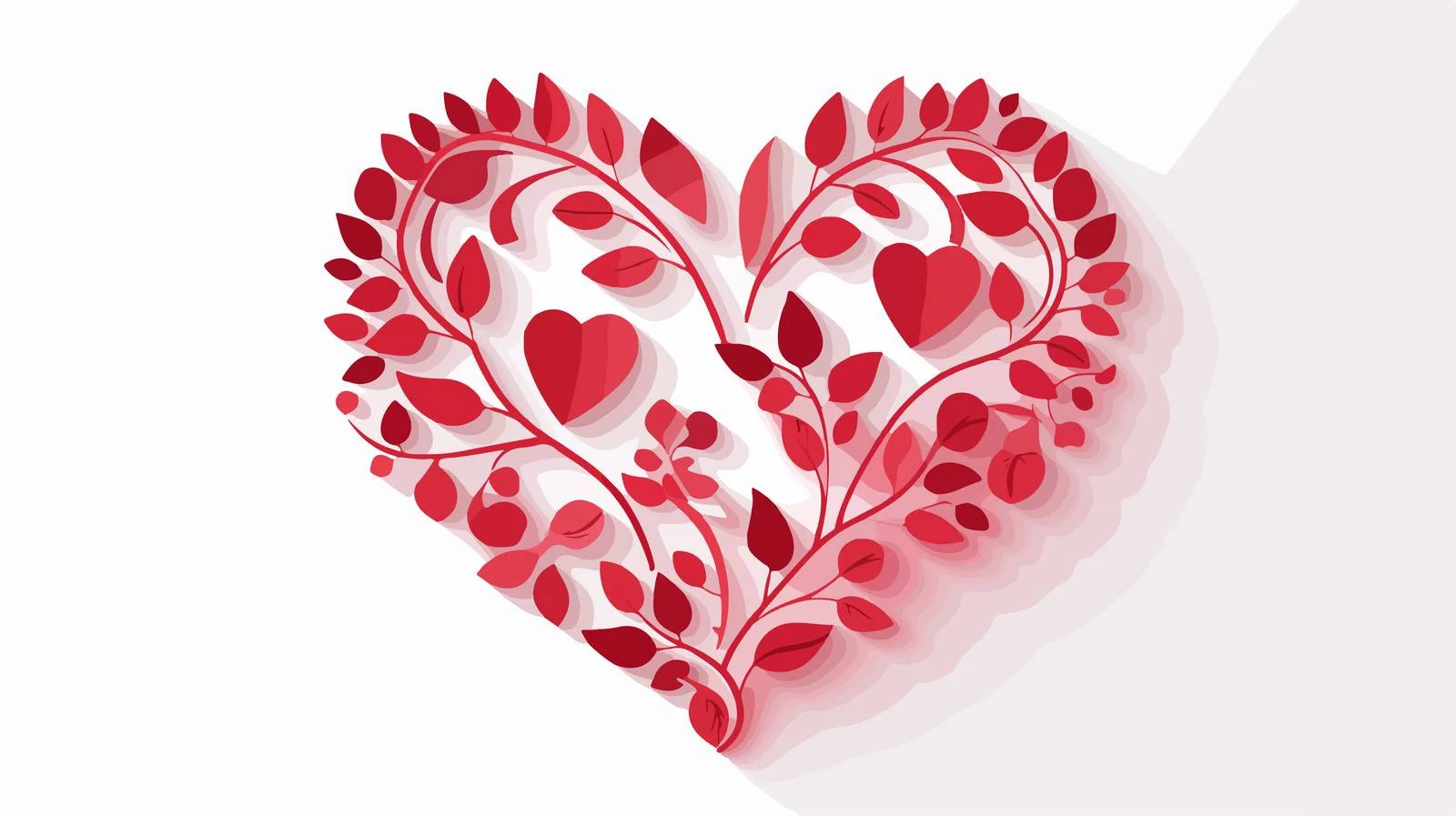 Heart Papercut Vector Illustration — free download from Dotvec