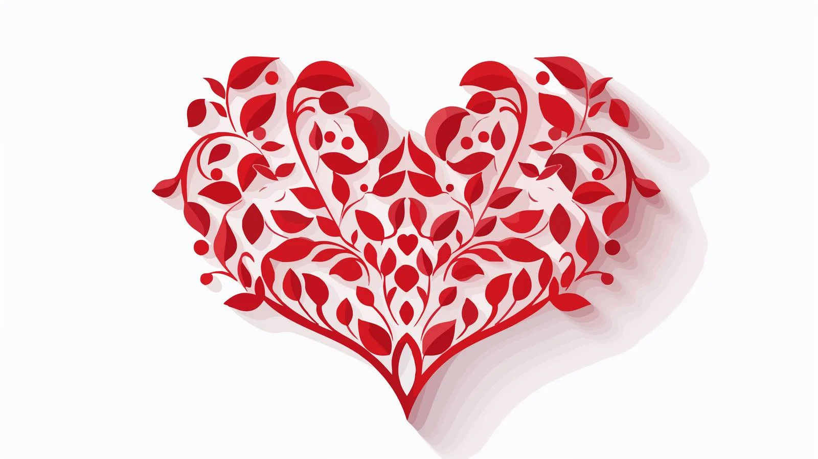 Heart Paper Cutout Vector Stock Illustration — free download from Dotvec