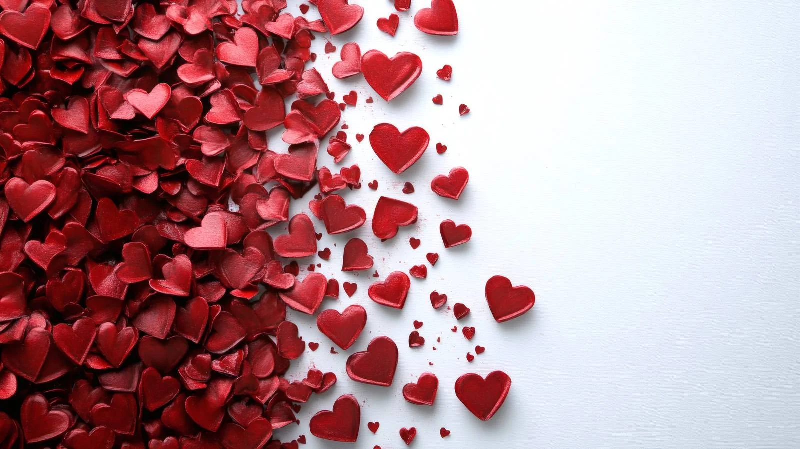 Red Hearts Background on White — free download from Dotvec