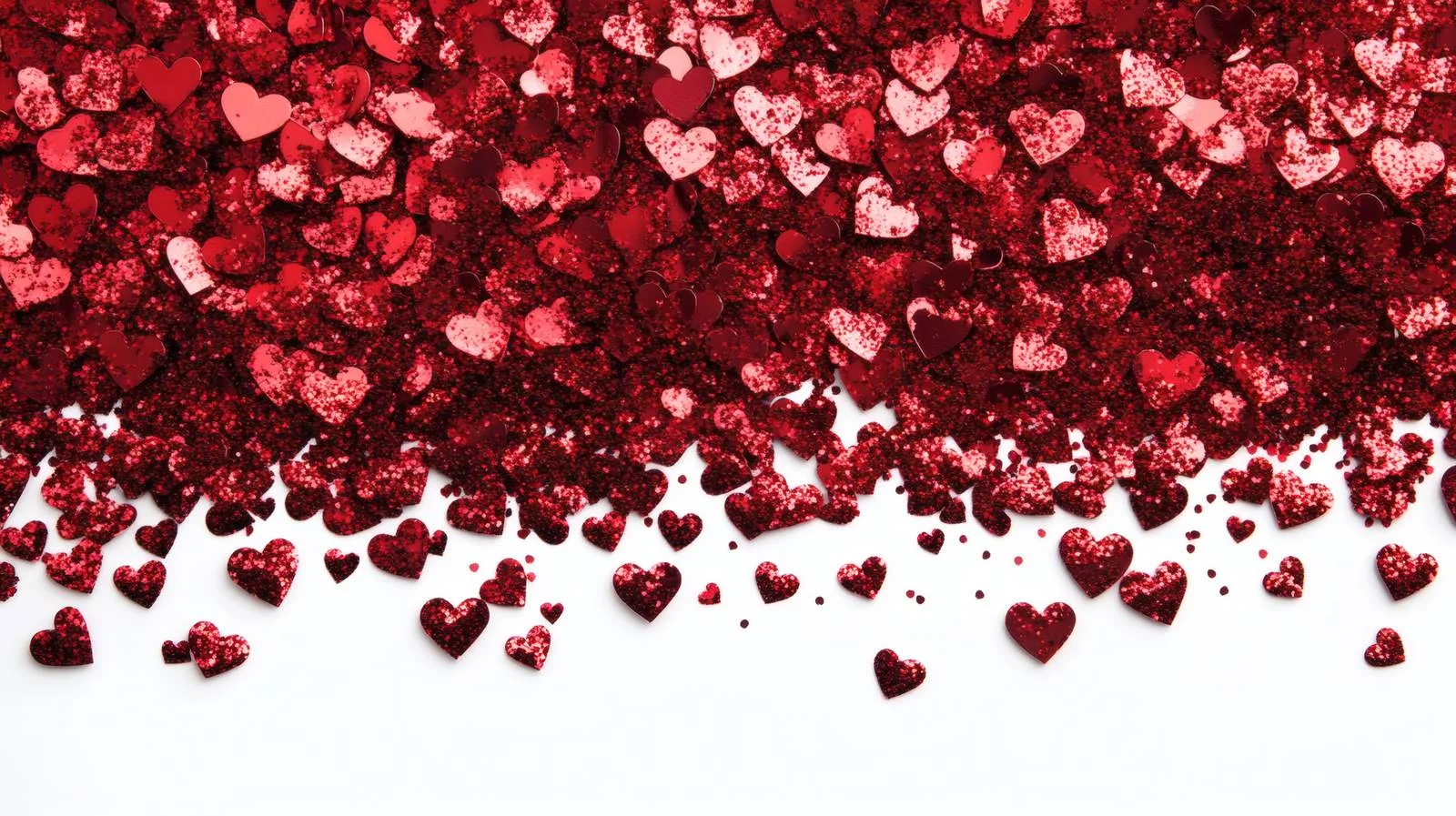 Elegant Red Hearts on White Background — free download from Dotvec