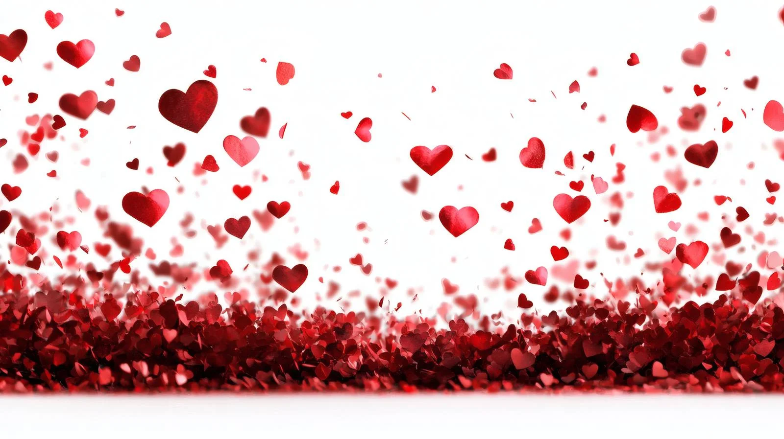 Vibrant Red Hearts on White Background — free download from Dotvec