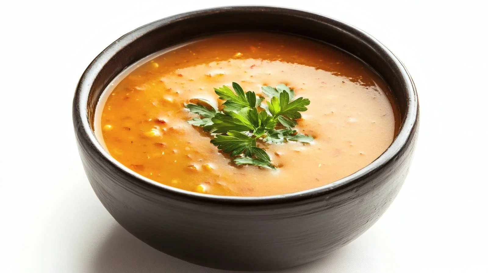 Vivid Red Lentil Soup on White Background — free download from Dotvec