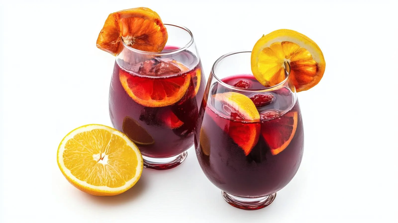 Exquisite Red Sangria on White Background – free sangria image from Dotvec