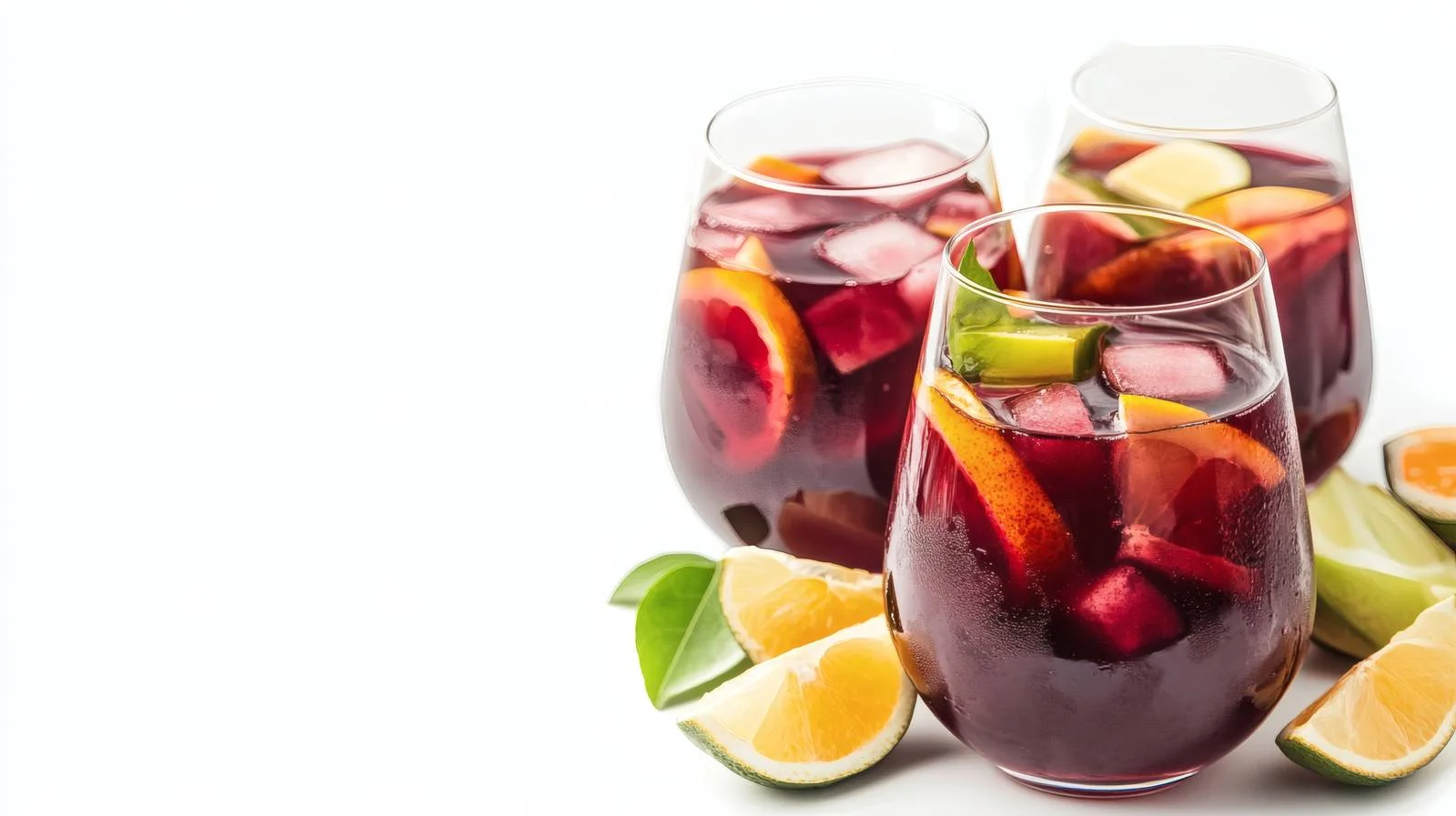 Exquisite Red Wine Sangria on White — free download from Dotvec