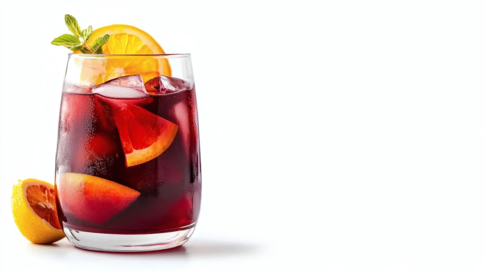 Exquisite Red Wine Sangria on White — free download from Dotvec