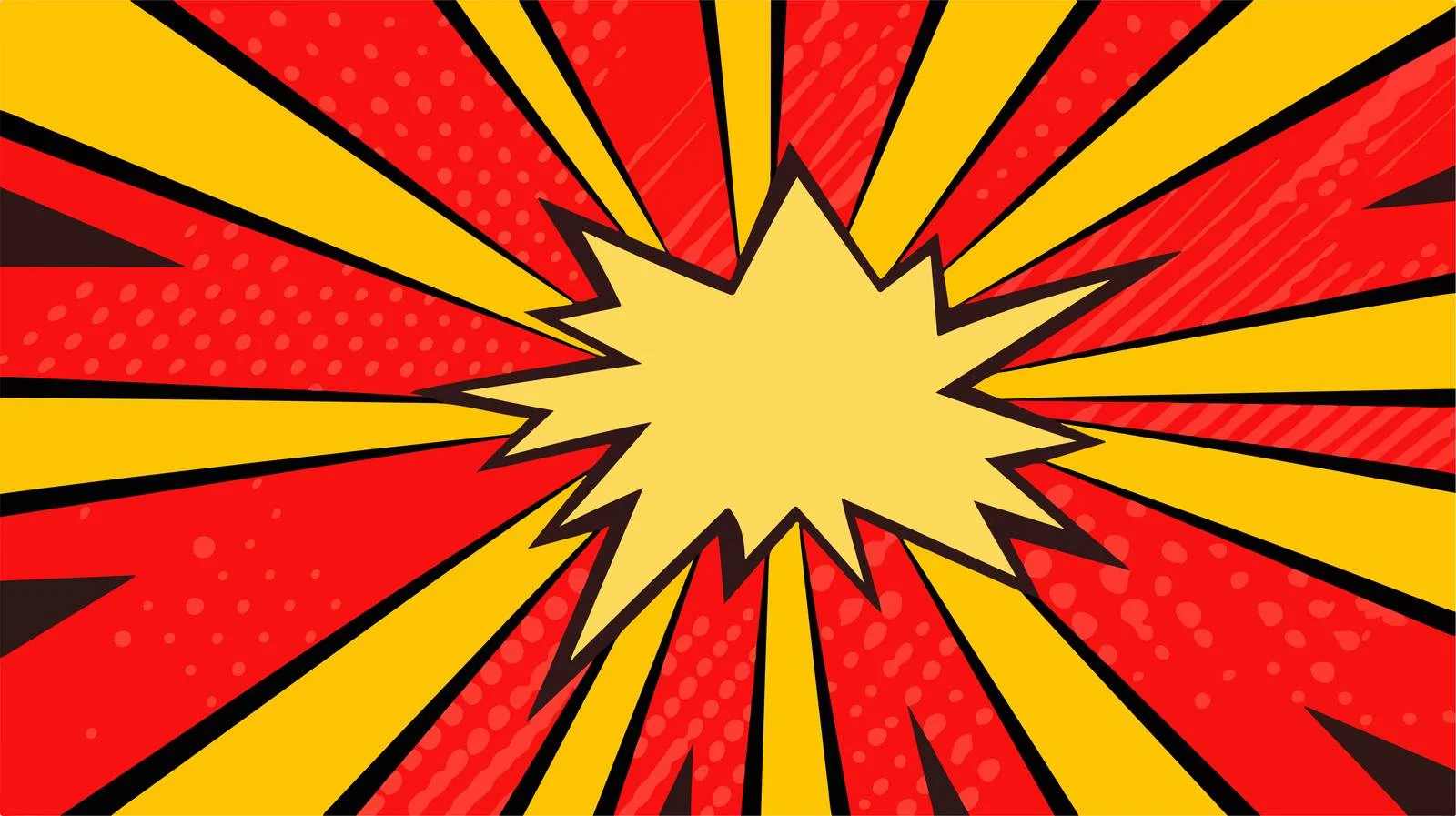 Retro Comic Rays Poster Background — free download from Dotvec