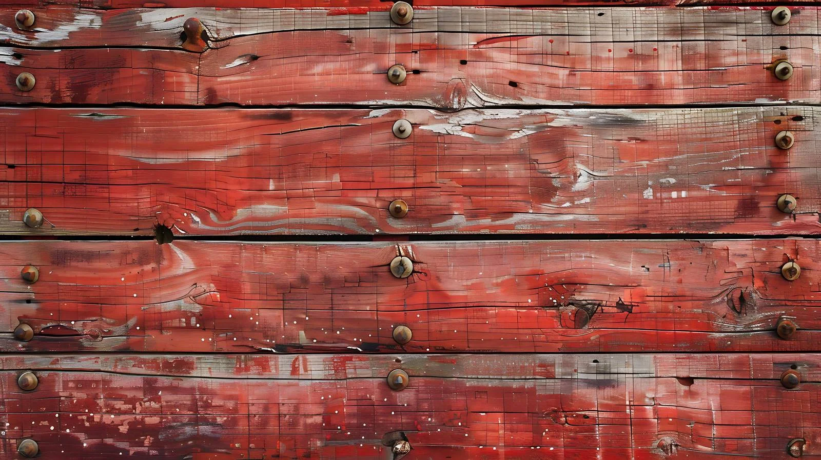 Rustic Red Barn Wood Texture with Nails Background — free download from Dotvec