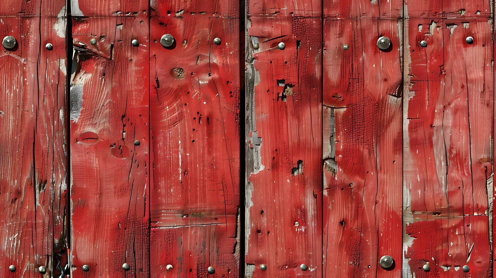 Rustic Red Barn Wood Boards Texture with Nails — free download from Dotvec