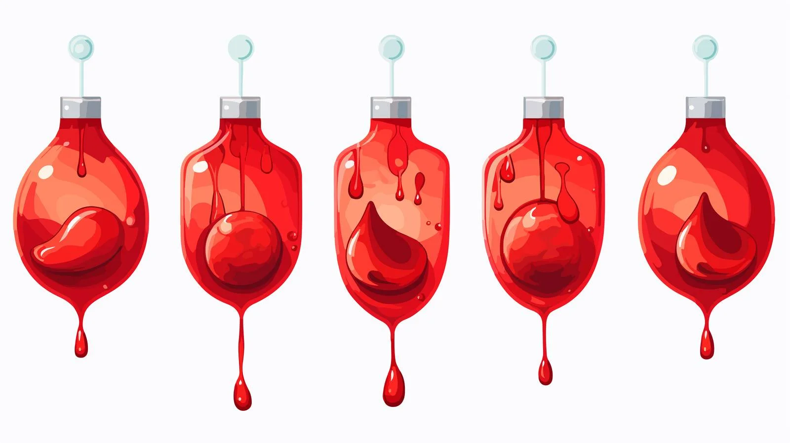 Blood Type Drops Donation Vector Illustration — free download from Dotvec