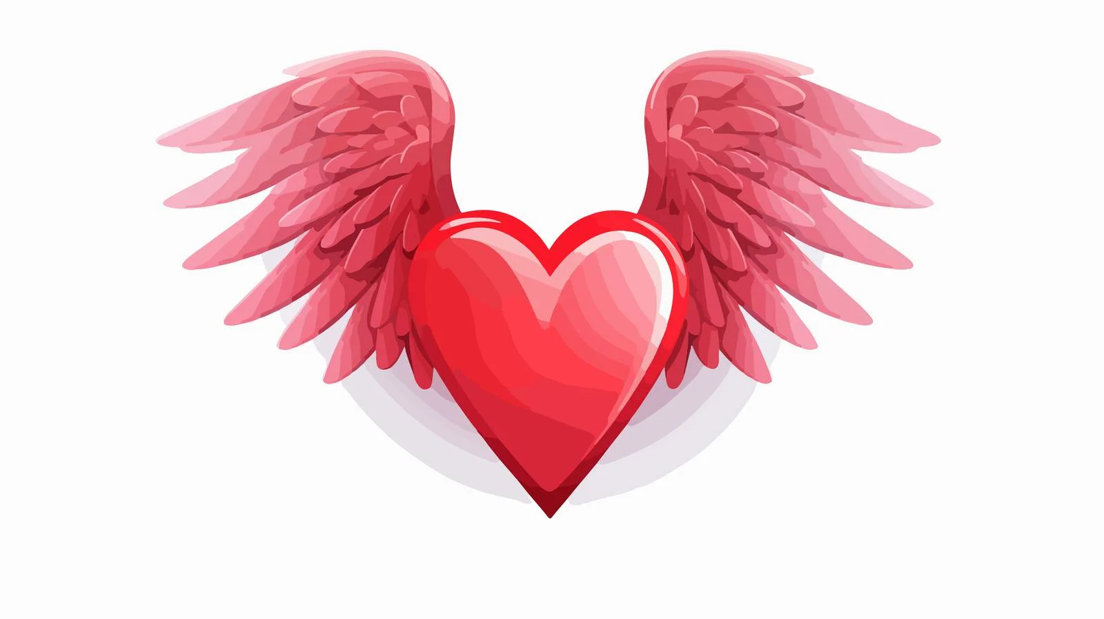 Heart Wings Love Design — free download from Dotvec