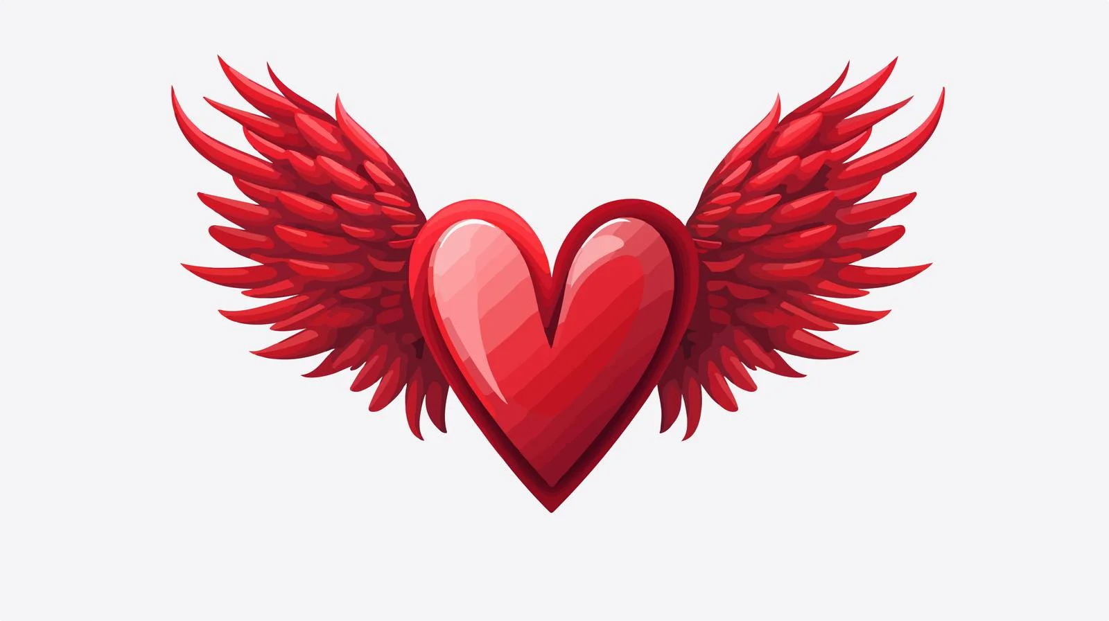 Heart Wings Love Design Concept — free download from Dotvec