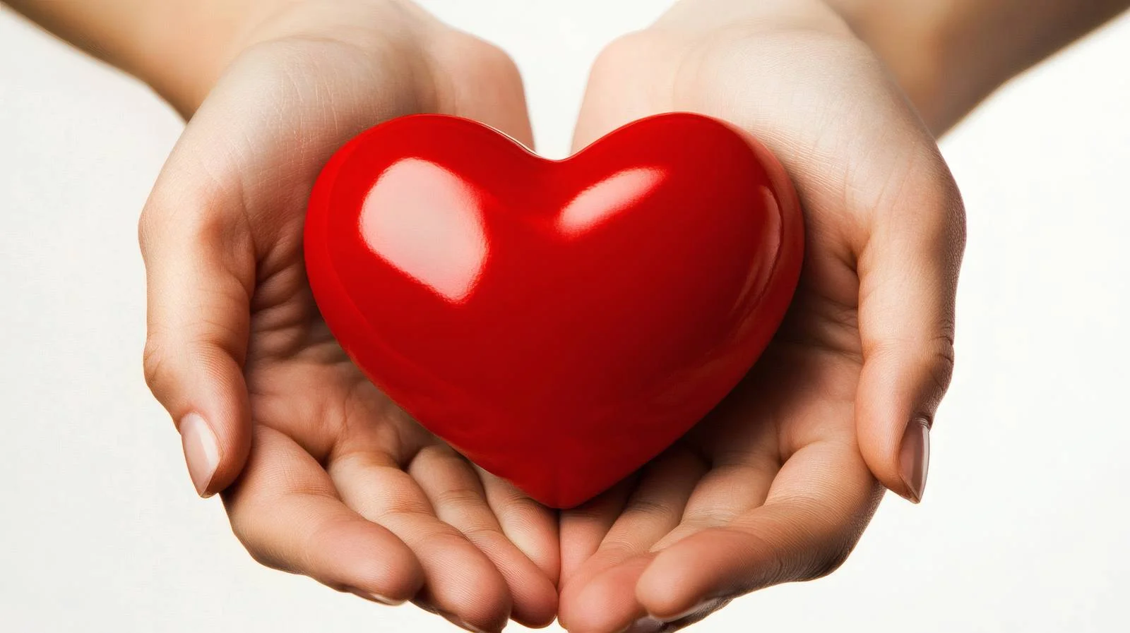 Heart Held in Hands on White — free download from Dotvec