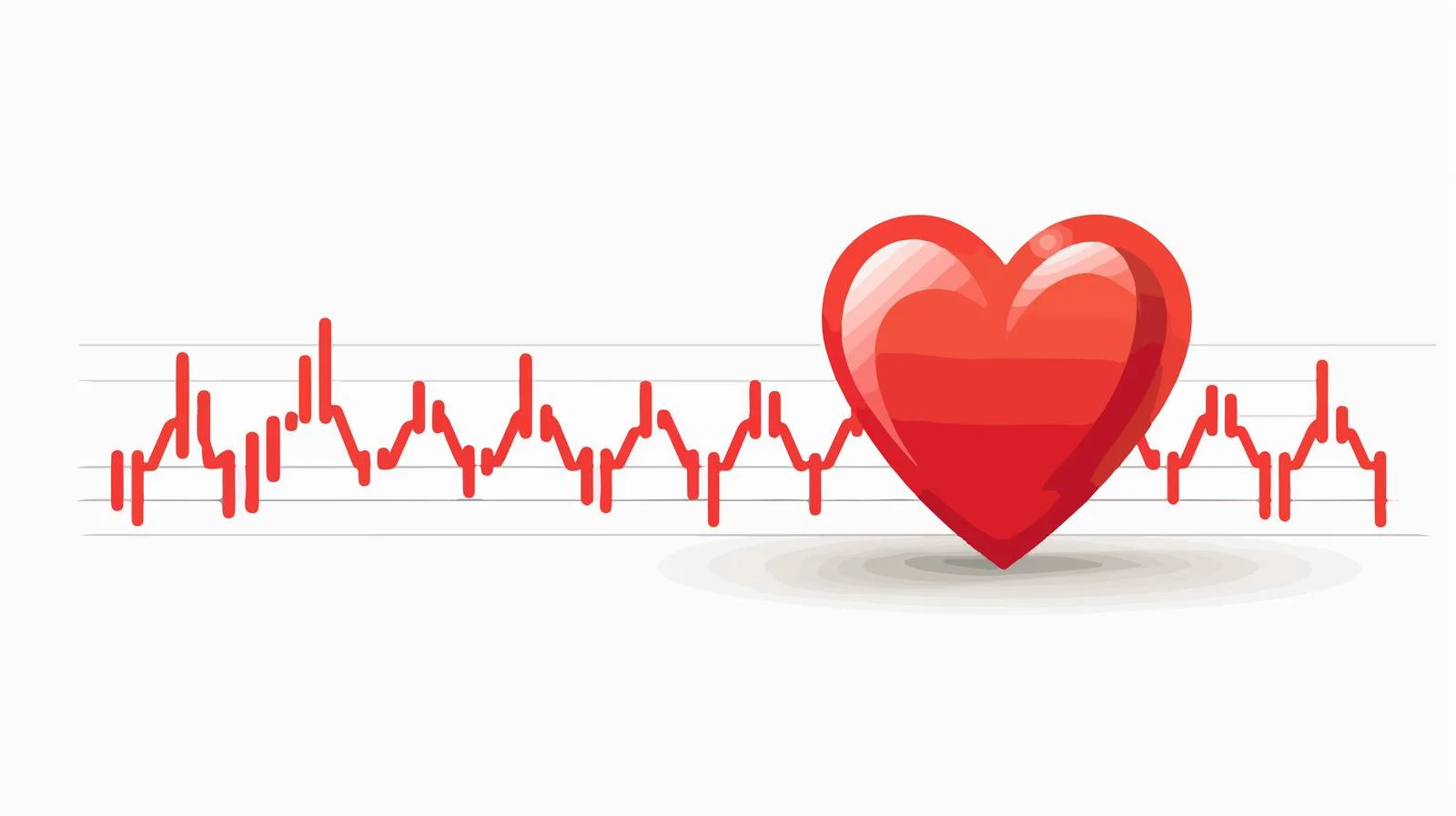 Exercise Heart Rate Graph Concept — free download from Dotvec