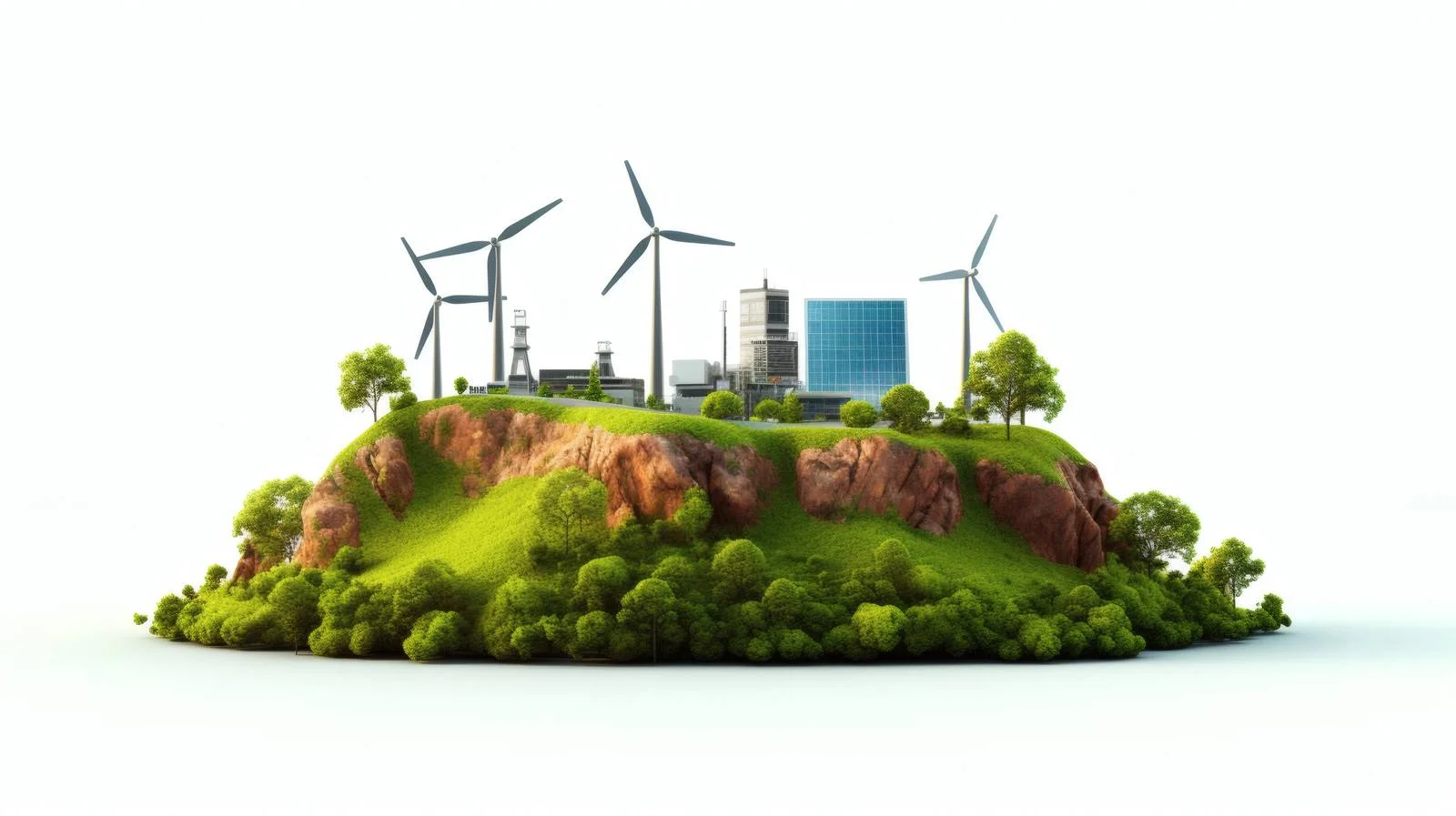 Solar Energy Concept Isolated on White — free download from Dotvec