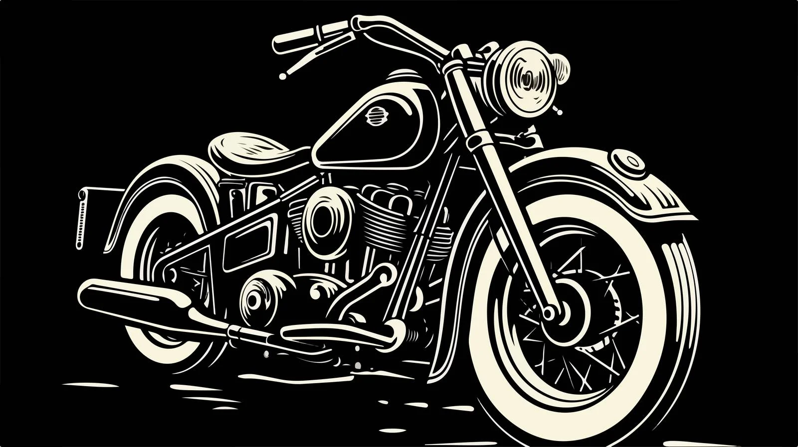 Vintage Motorcycle Sketch Vector Illustration — free download from Dotvec