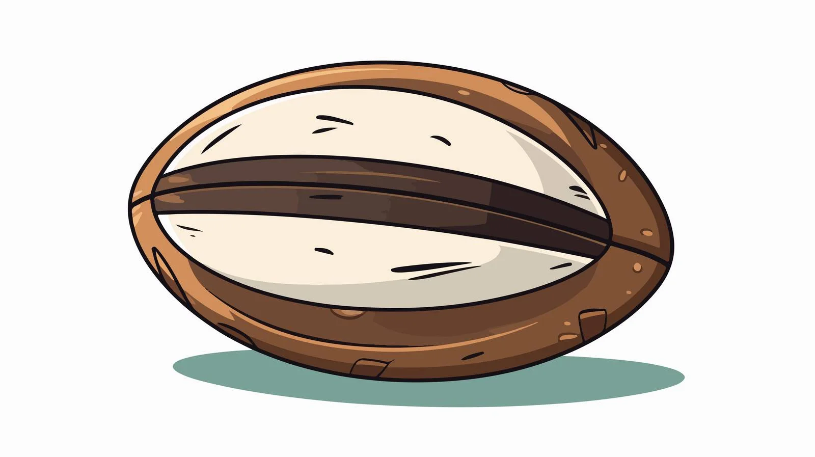 Vintage Rugby Ball Stock Illustration — free download from Dotvec