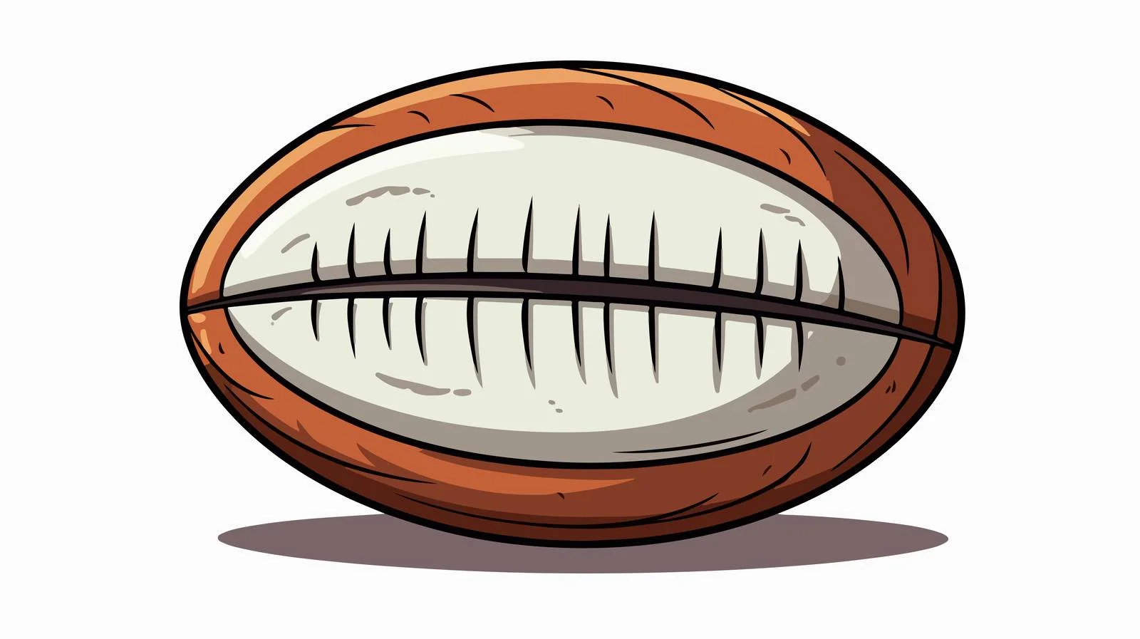 Vintage Rugby Ball Vector Illustration — free download from Dotvec
