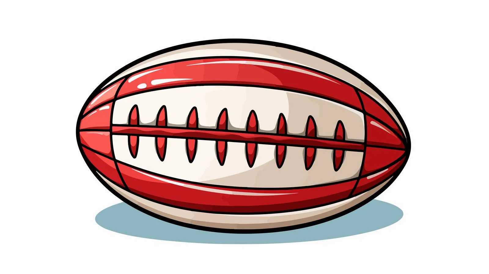 Retro Rugby Ball Vector Illustration — free download from Dotvec