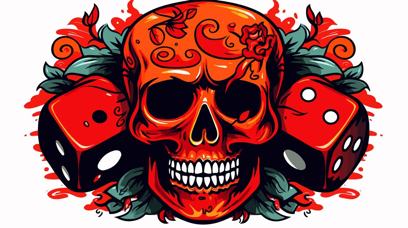 Retro Tattoo D20 Dice Roll — free download from Dotvec