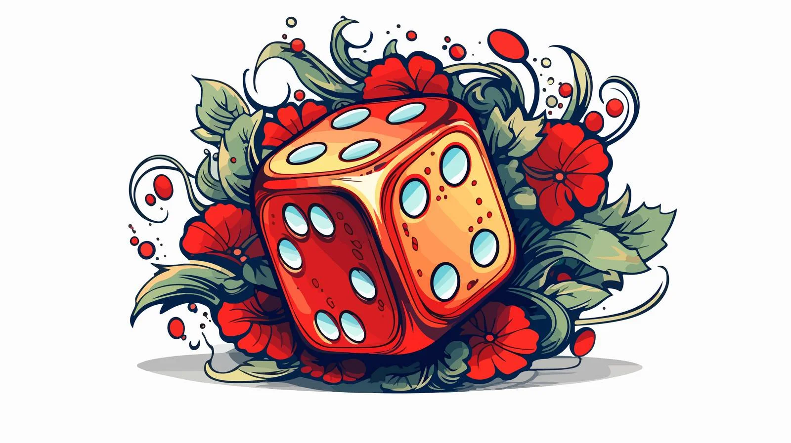Retro Tattoo D20 Dice Roll — free download from Dotvec
