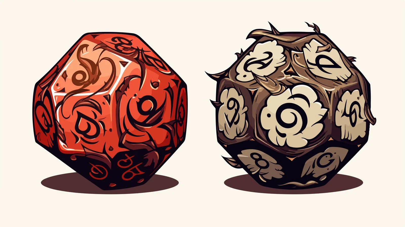 Retro D20 Dice Critical Hit Tattoo — free download from Dotvec