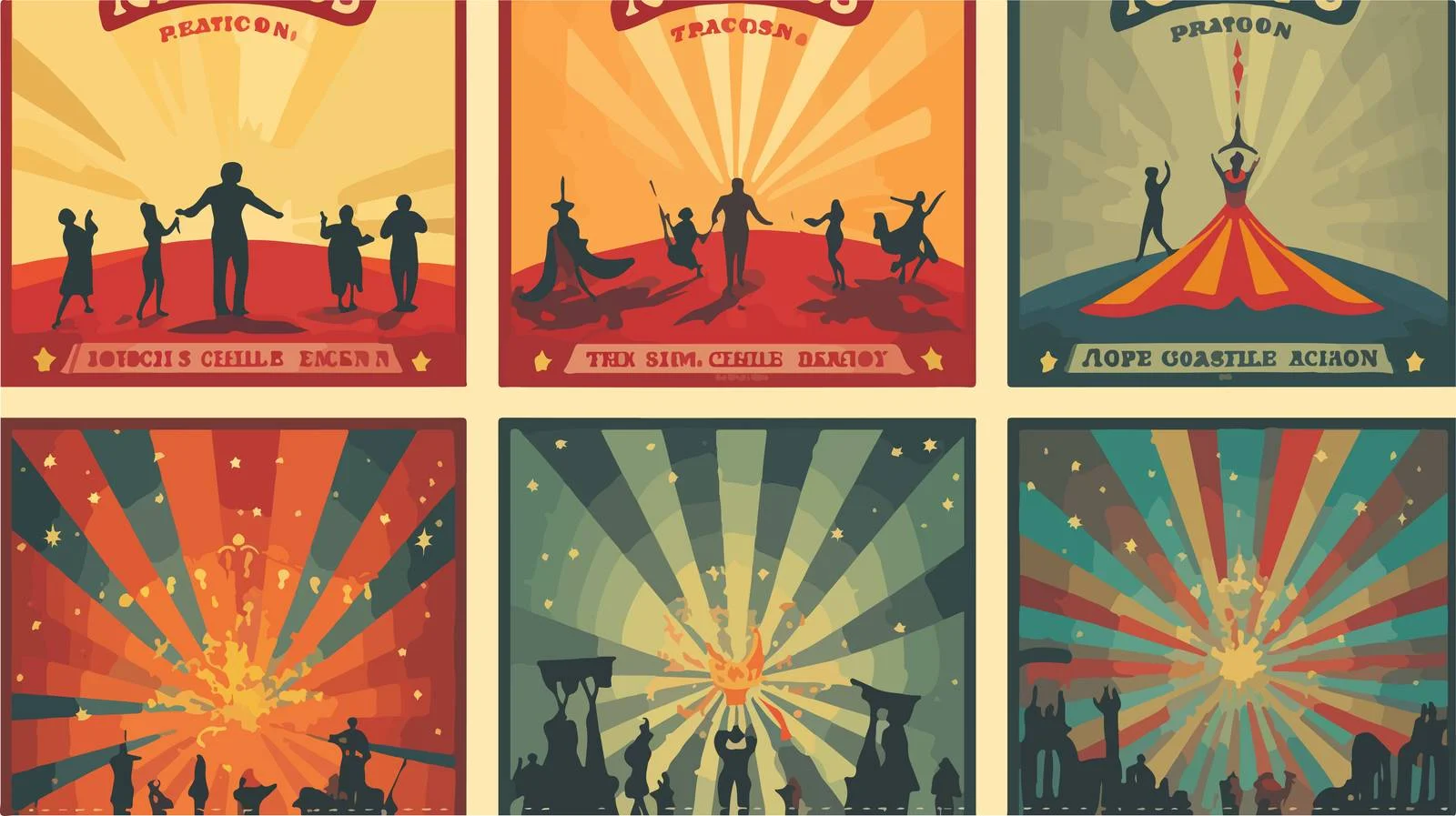 Vintage Circus Performance Poster — free download from Dotvec