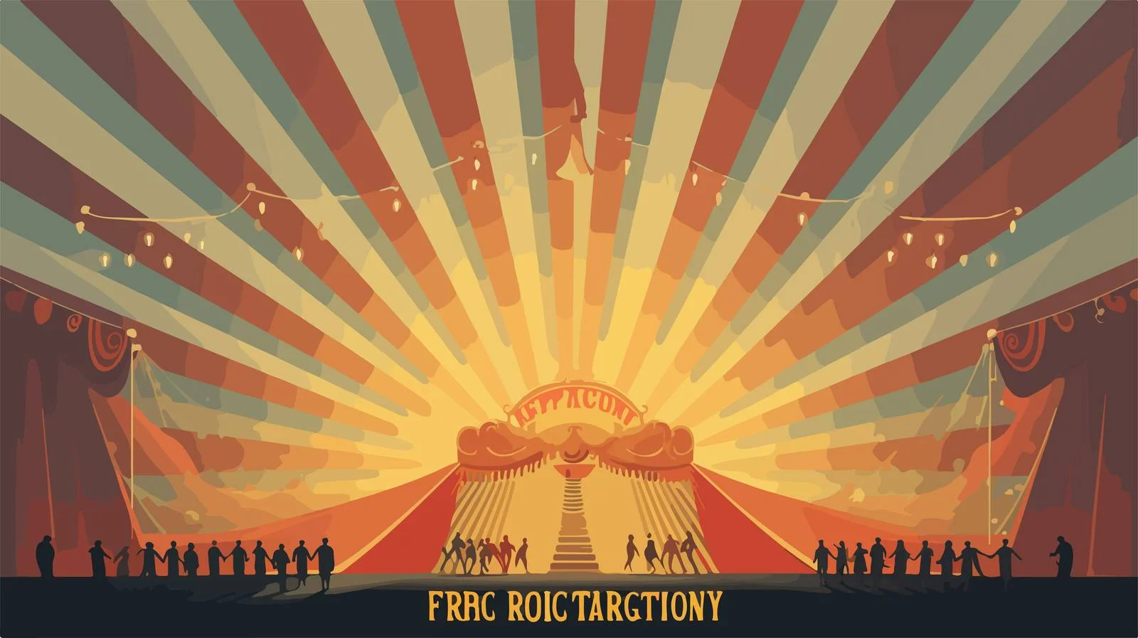 Vintage Circus Performance Poster Design — free download from Dotvec