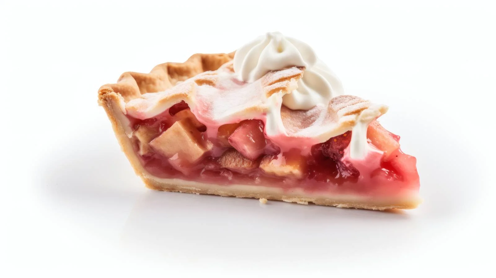 Delicious Rhubarb Pie on White Background — free download from Dotvec