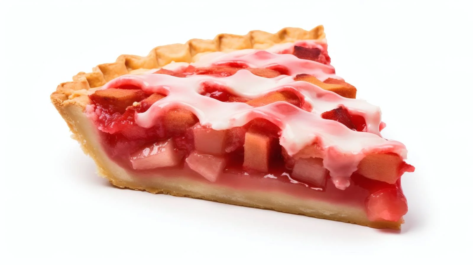 Delicious Rhubarb Pie on White Background — free download from Dotvec