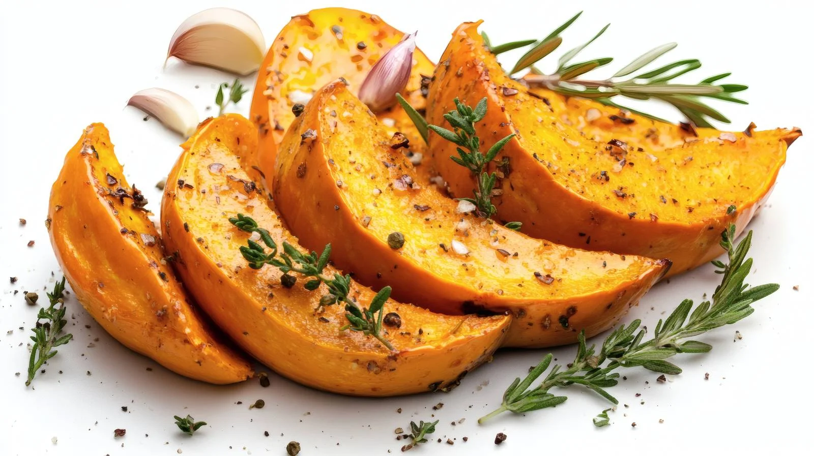 Savory Roasted Pumpkin Slices with Herbs — free download from Dotvec
